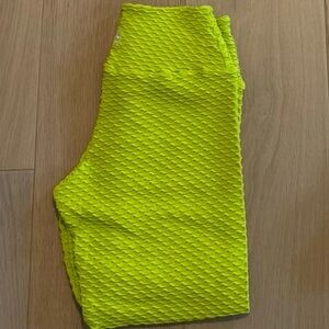 Booty by Brabants Neon Yellow Capri Leggings